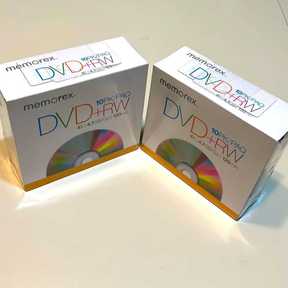 Memorex DVD+RW 10 pack (quantity of 2)